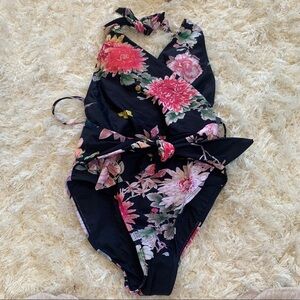 Nwt Rachel Roy Wrap Front Swimswuit One piece New Small Swim Beach Pool summer